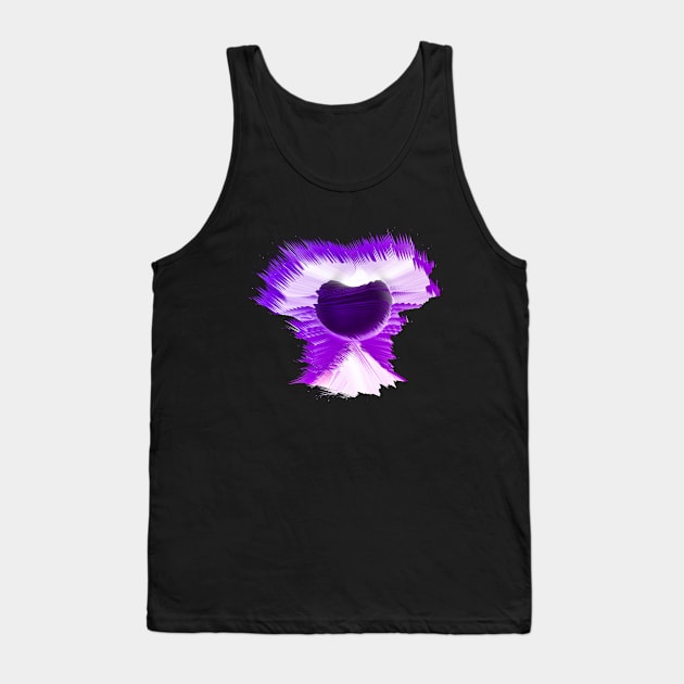 Abstract Purple Eclipse Tank Top by BrightBeak